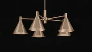 Pharos 5-Light Chandelier in Noble Brass by Breegan Jane - Image 7