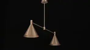 Pharos 2-Light Linear Chandelier in Noble Brass by Breegan Jane - Image 12