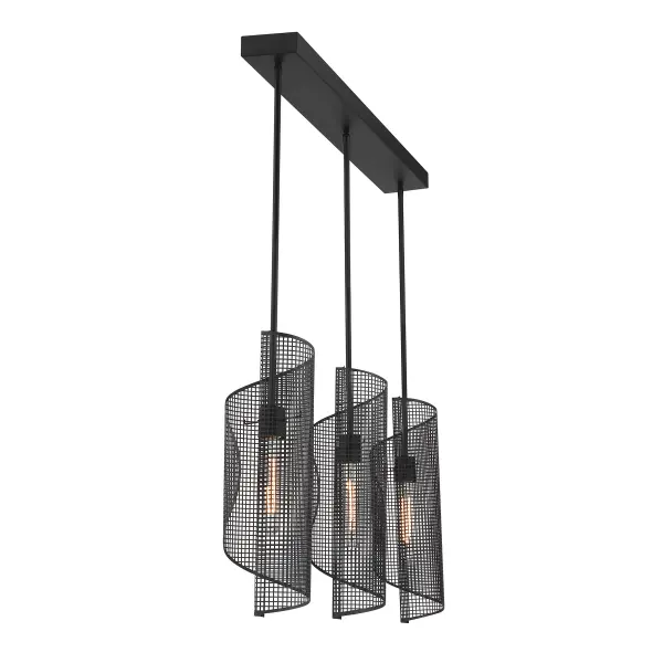 Hillbourne 3-Light Linear Chandelier in Matte Black - Image 5