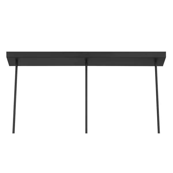 Hillbourne 3-Light Linear Chandelier in Matte Black - Image 6