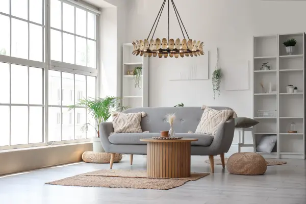 Monarch 8-Light Chandelier in Champagne Mist with Coconut Shell by Breegan Jane - Image 8