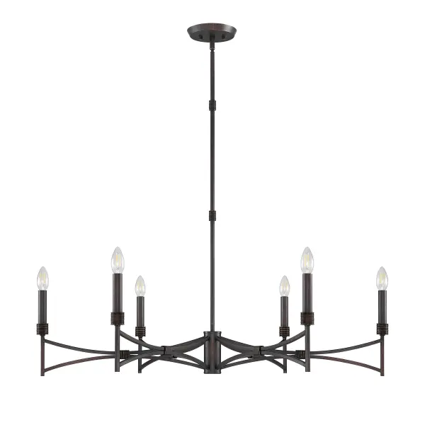 Gardner 6-Light Chandelier in Champagne Mist - alternate view