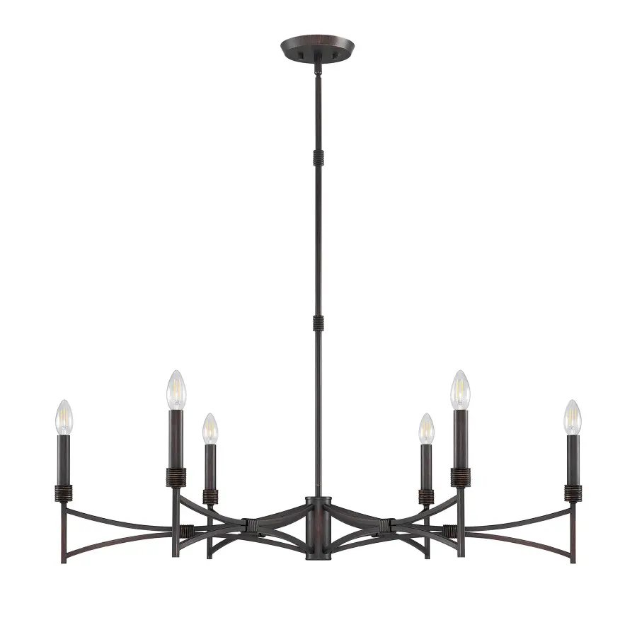 Gardner 6-Light Chandelier in Champagne Mist - Image 2