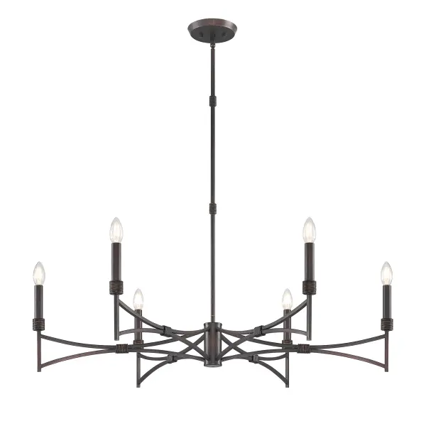 Gardner 6-Light Chandelier in Champagne Mist - Image 3