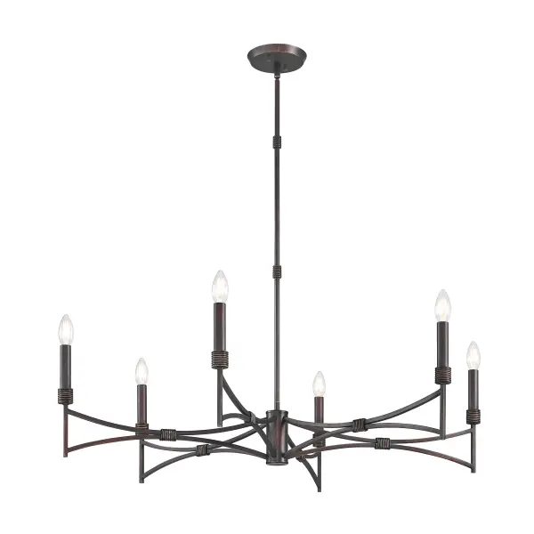 Gardner 6-Light Chandelier in Champagne Mist - Image 5