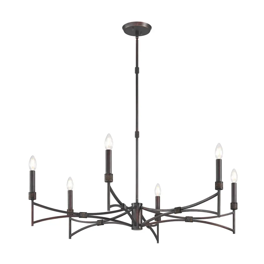 Gardner 6-Light Chandelier in Champagne Mist - Image 5