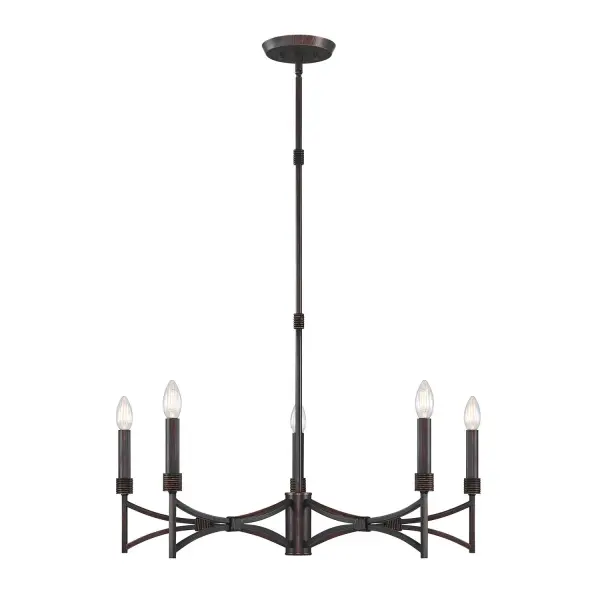 Gardner Five Light Chandelier in Champagne Mist - Image 1
