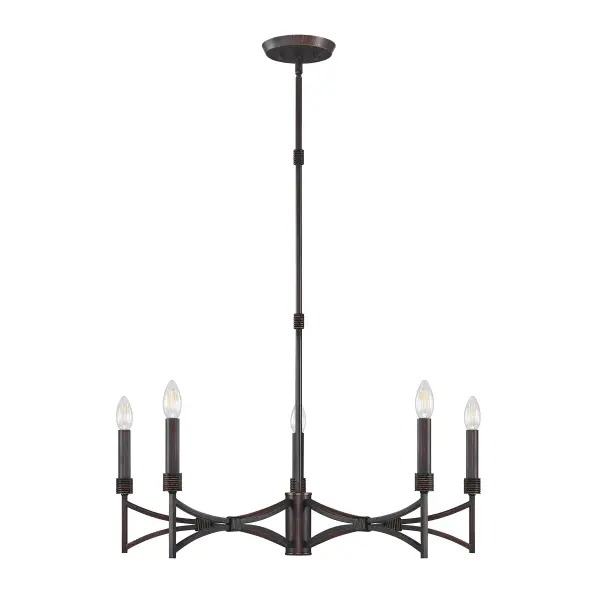 Gardner 5-Light Chandelier in Champagne Mist - alternate view