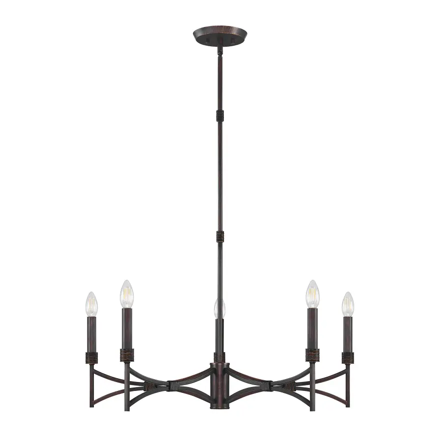 Gardner 5-Light Chandelier in Champagne Mist - Image 2