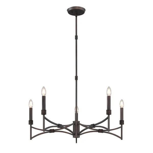 Gardner 5-Light Chandelier in Champagne Mist - Image 3