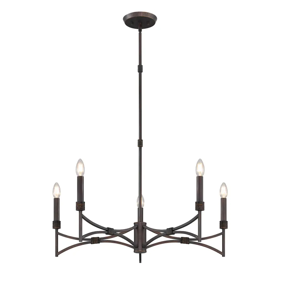 Gardner 5-Light Chandelier in Champagne Mist - Image 3