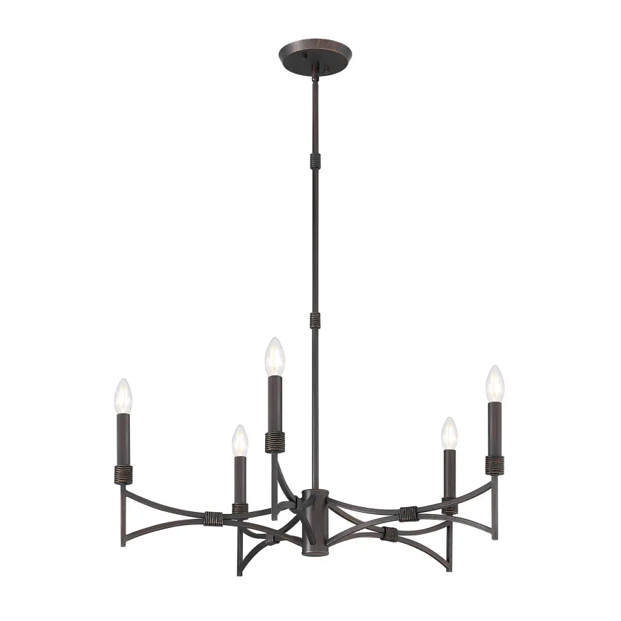 Gardner 5-Light Chandelier in Champagne Mist - Image 5