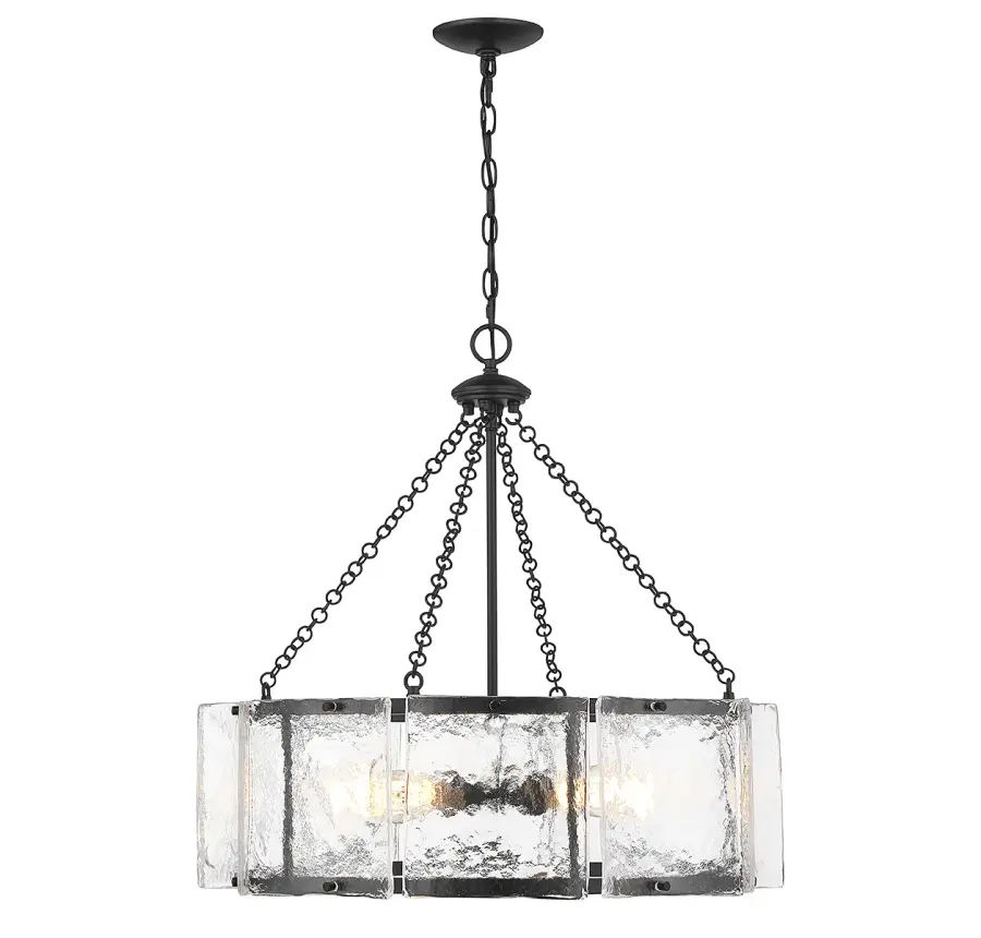 Genry 5-Light Pendant in Matte Black - Image 1