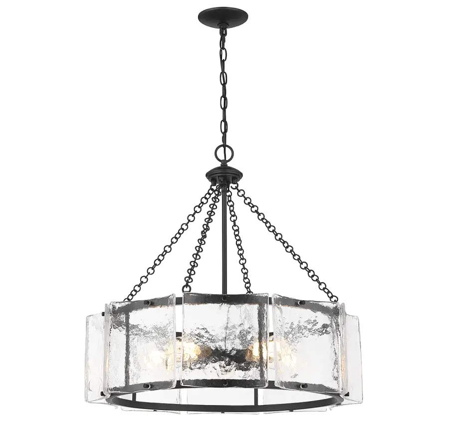 Genry 5-Light Pendant in Matte Black - Image 3