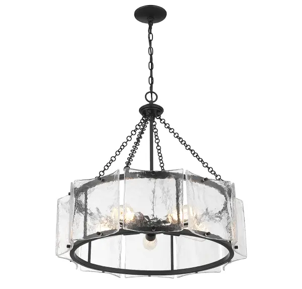 Genry 5-Light Pendant in Matte Black - Image 4