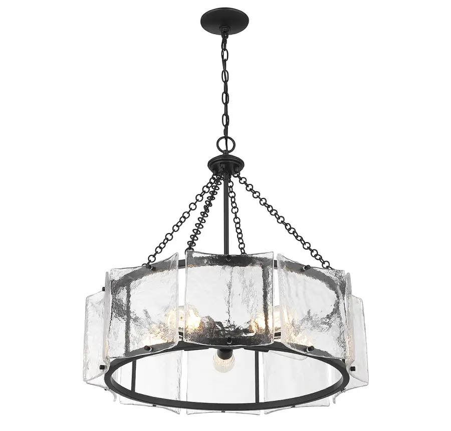 Genry 5-Light Pendant in Matte Black - Image 4