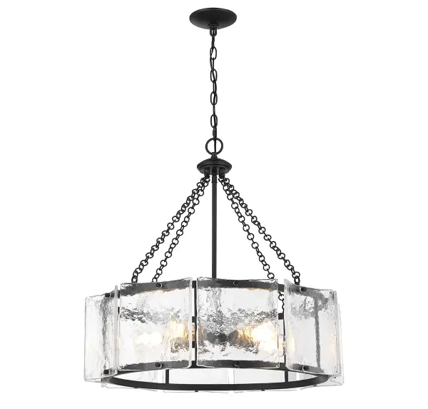 Genry 5-Light Pendant in Matte Black - Image 5
