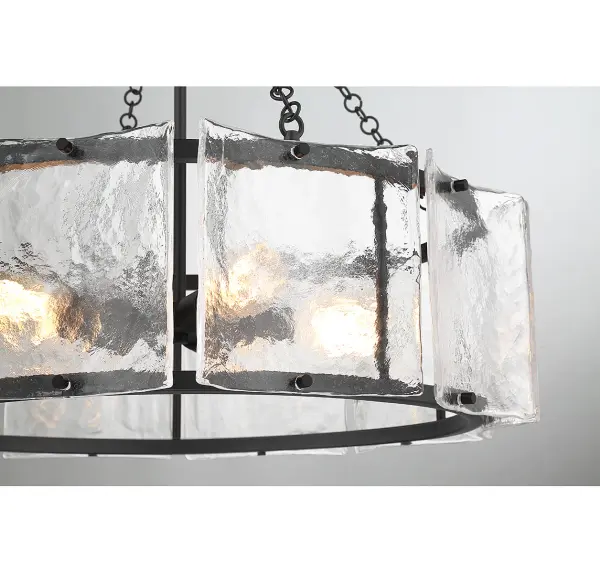 Genry 5-Light Pendant in Matte Black - Image 6