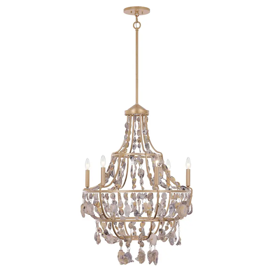 Leanne 6-Light Chandelier in Chandon by Breegan Jane - Image 1