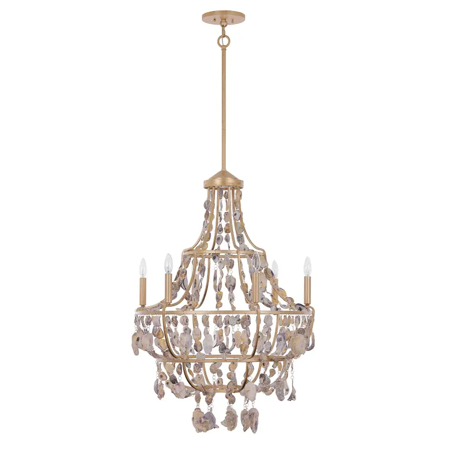 Leanne 6-Light Chandelier in Chandon by Breegan Jane - Image 2