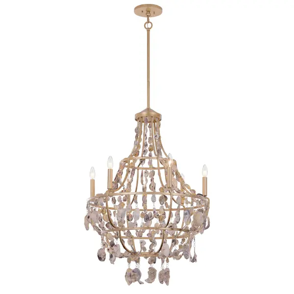 Leanne 6-Light Chandelier in Chandon by Breegan Jane - Image 3