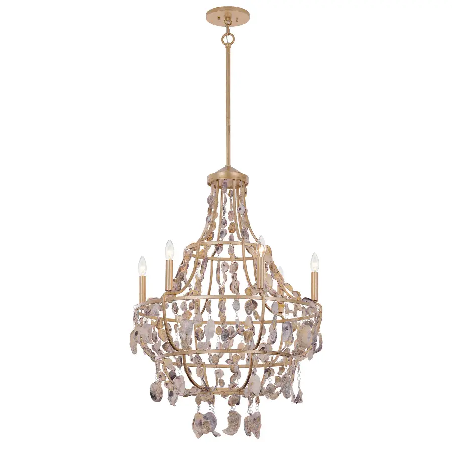 Leanne 6-Light Chandelier in Chandon by Breegan Jane - Image 3