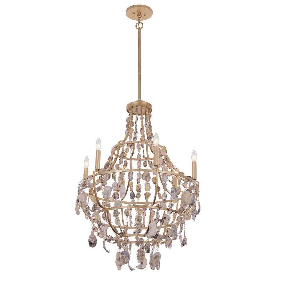 Leanne 6-Light Chandelier in Chandon by Breegan Jane - Image 4