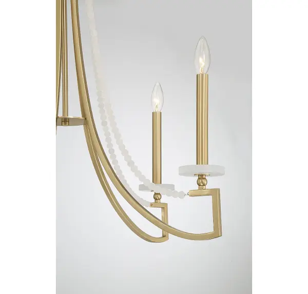 Helen 5-Light Chandelier in Warm Brass - Image 6