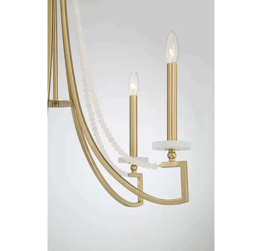 Helen 5-Light Chandelier in Warm Brass - Image 6