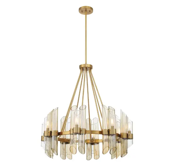 Biltmore 8-Light Chandelier in Warm Brass - Image 3
