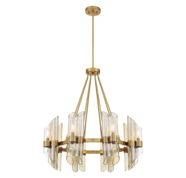 Biltmore 8-Light Chandelier in Warm Brass - Image 5