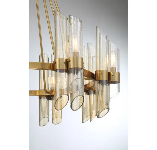 Biltmore 8-Light Chandelier in Warm Brass - Image 6