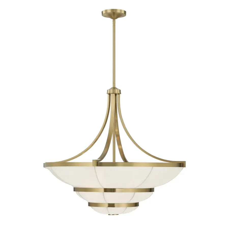 Constantine Four Light Chandelier in Warm Brass - Image 1