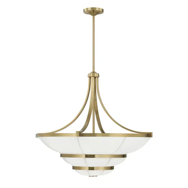 Constantine 4-Light Chandelier in Warm Brass - alternate view