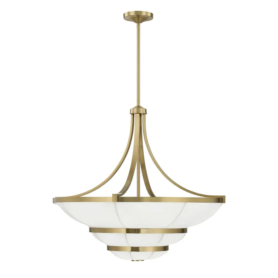 Constantine 4-Light Chandelier in Warm Brass - Image 2