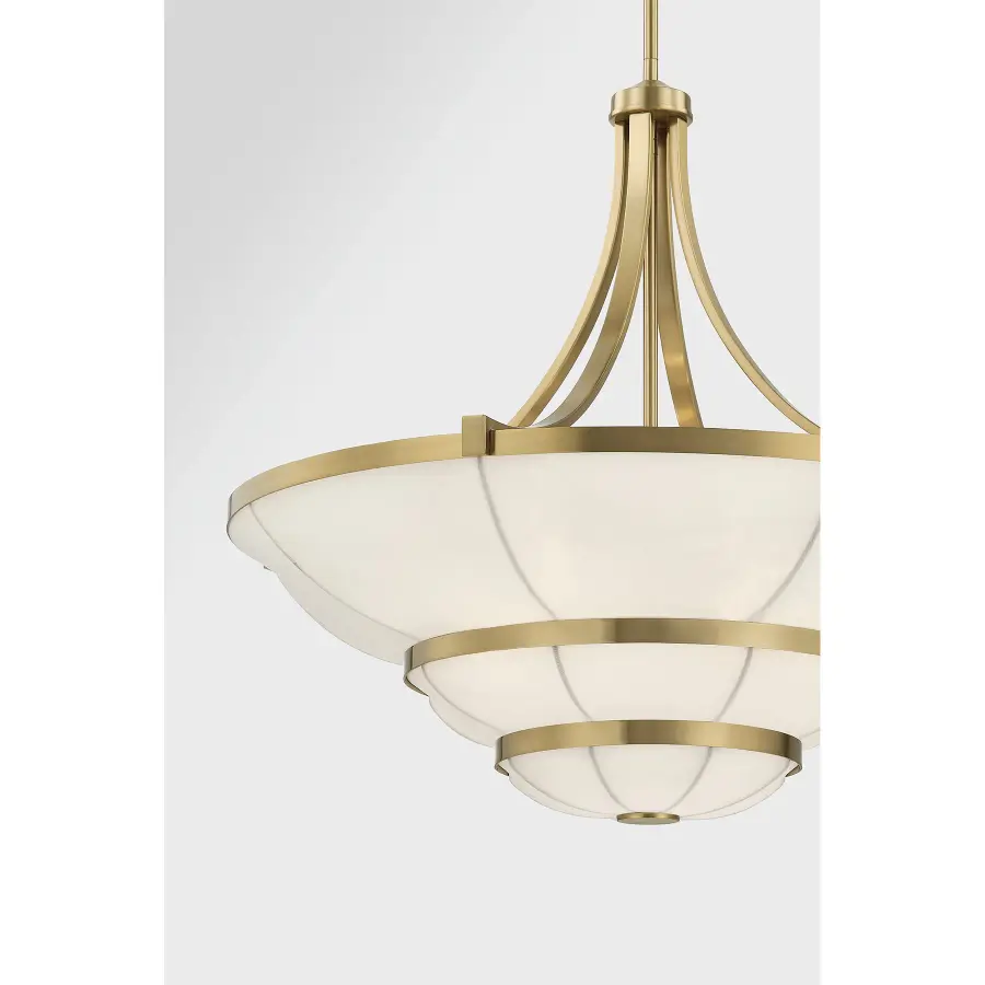Constantine 4-Light Chandelier in Warm Brass - Image 7