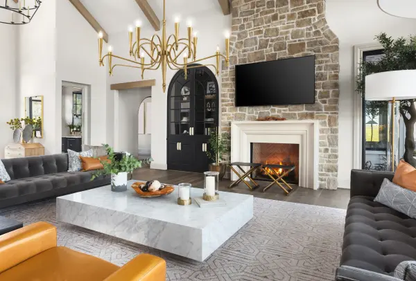 Tremont 12-Light Chandelier in Riviera Brass - Image 8