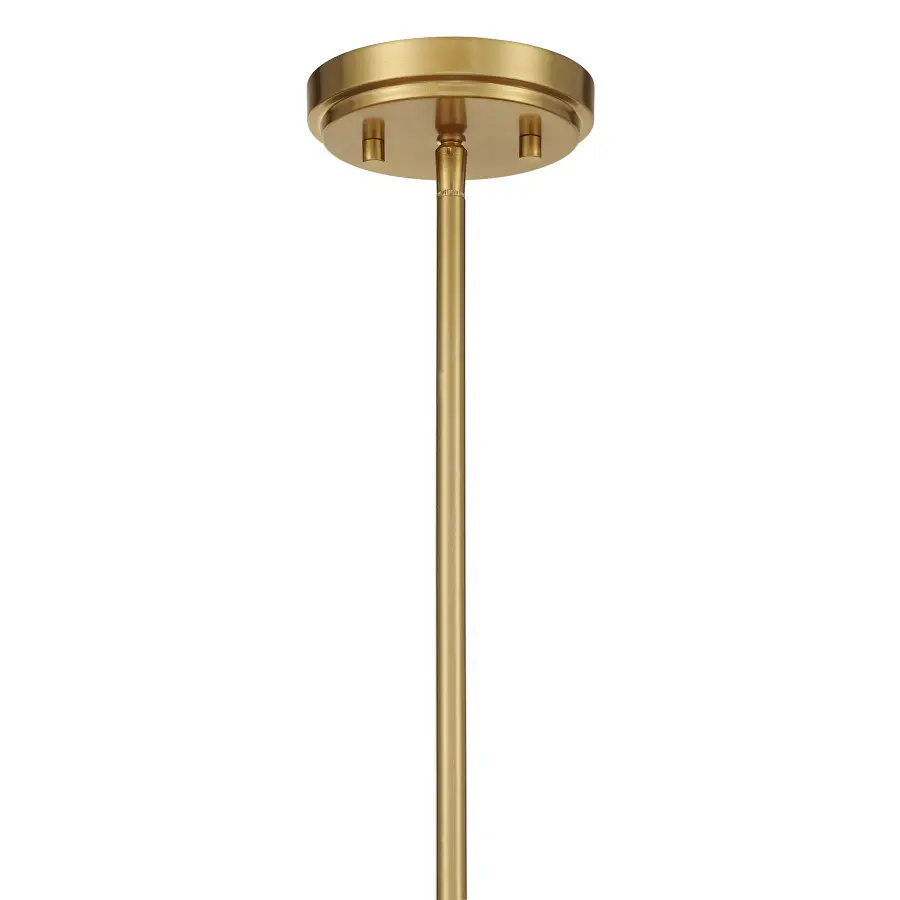 Consulate 5-Light Chandelier in Matte Black and Warm Brass - Image 6