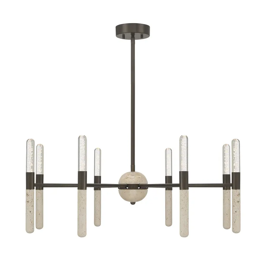 Linden 8-Light Chandelier in Mediterranean Bronze - Image 1