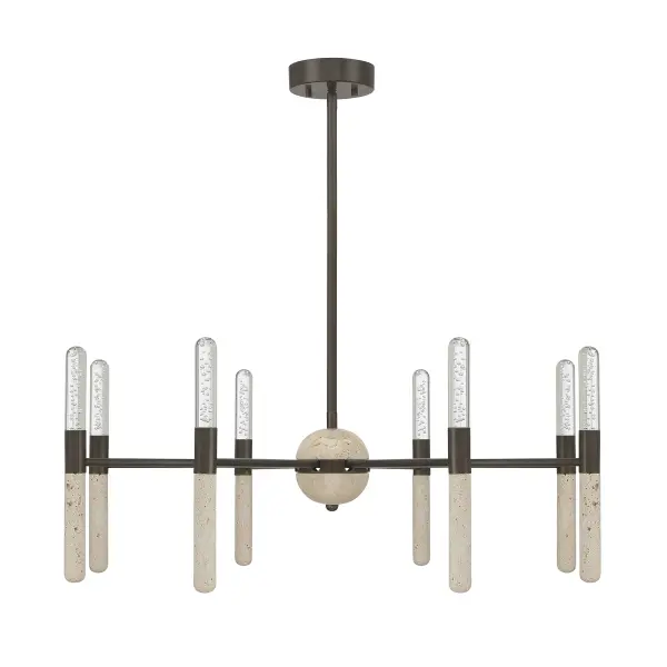 Linden 8-Light Chandelier in Mediterranean Bronze - alternate view
