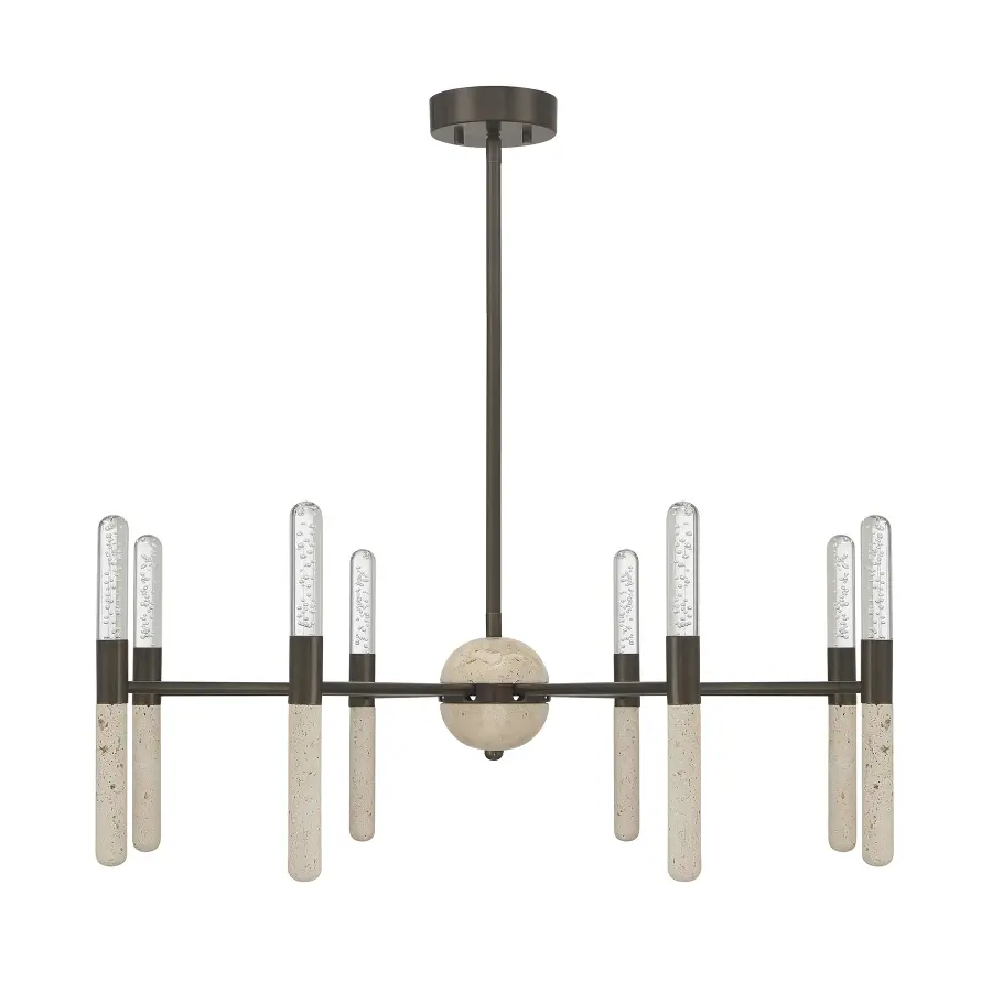 Linden 8-Light Chandelier in Mediterranean Bronze - Image 2