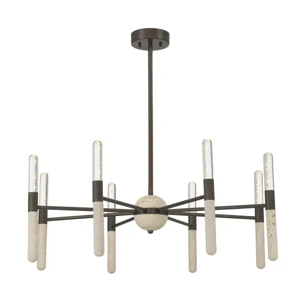 Linden 8-Light Chandelier in Mediterranean Bronze - Image 3