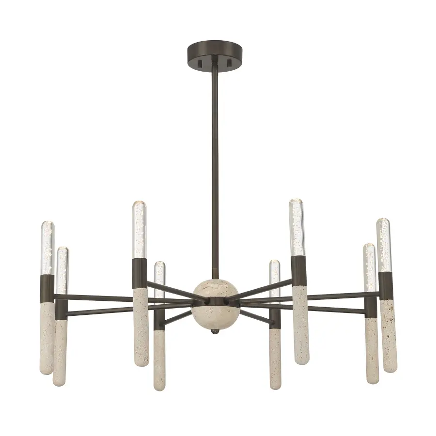 Linden 8-Light Chandelier in Mediterranean Bronze - Image 3