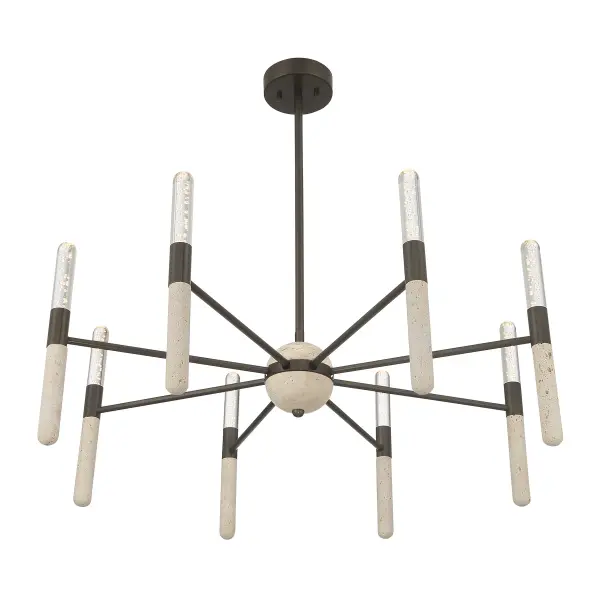 Linden 8-Light Chandelier in Mediterranean Bronze - Image 4