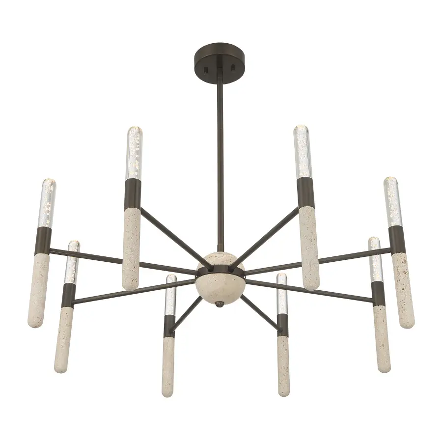 Linden 8-Light Chandelier in Mediterranean Bronze - Image 4