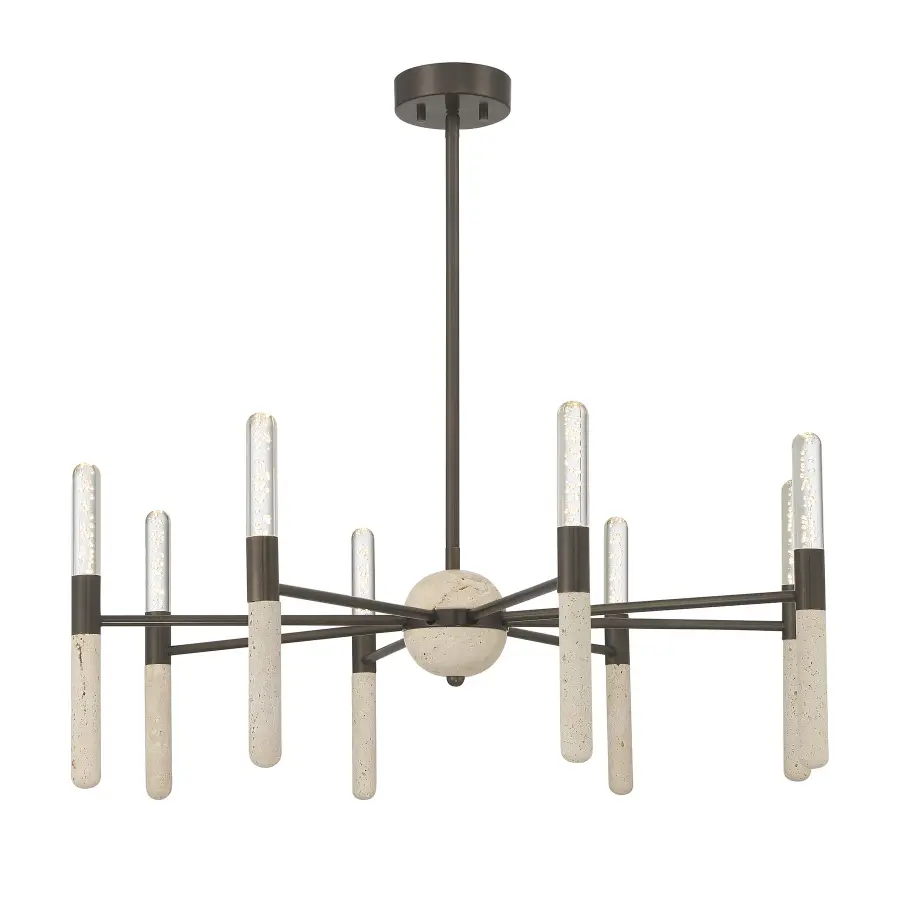Linden 8-Light Chandelier in Mediterranean Bronze - Image 5
