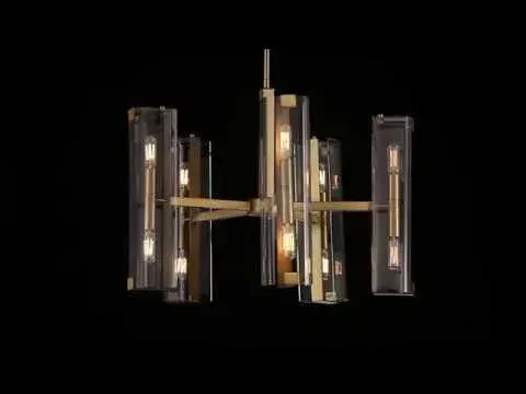 Winfield 10-Light Chandelier in Warm Brass - Image 7