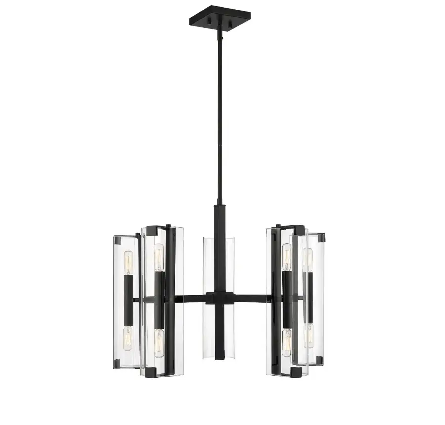 Winfield 10-Light Chandelier in Matte Black - Image 1
