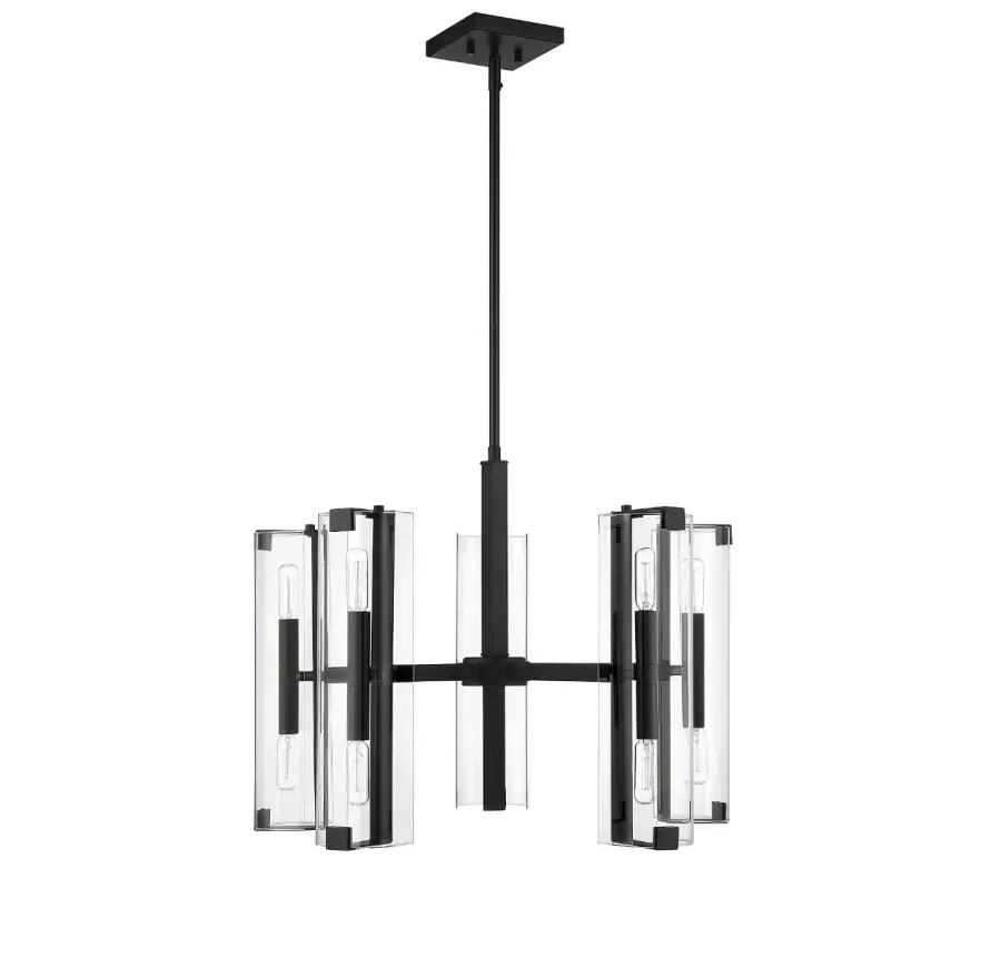 Winfield 10-Light Chandelier in Matte Black - Image 2
