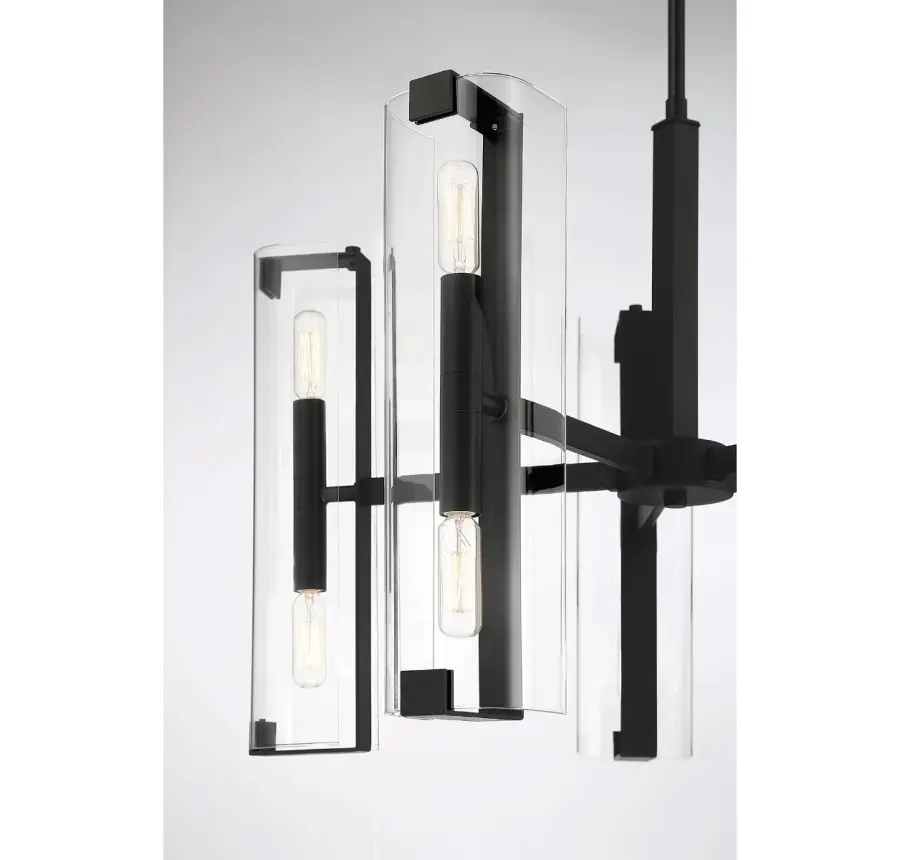 Winfield 10-Light Chandelier in Matte Black - Image 6